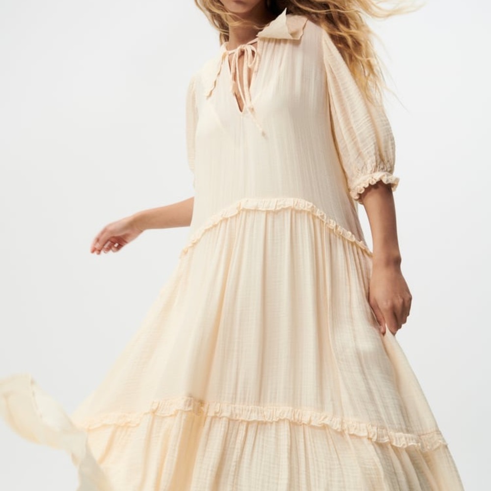 Zara Tiered Midi Dress - Picture 9 of 16